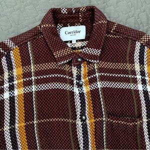 Corridor - Acid Plaid Weave Longsleeve (Earth Tone)